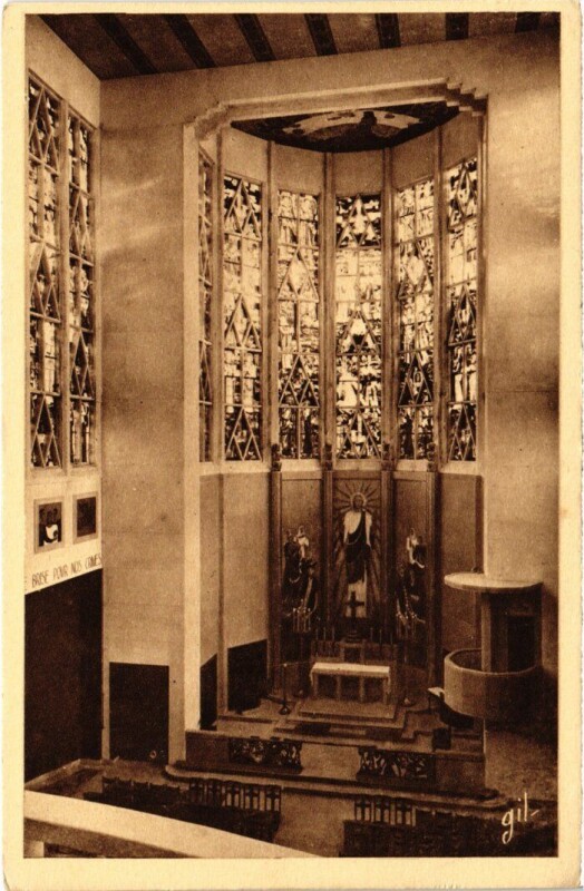 Carte postale ancienne Maisons Alfort Interieur Sainte-Agnes à Maisons-Alfort