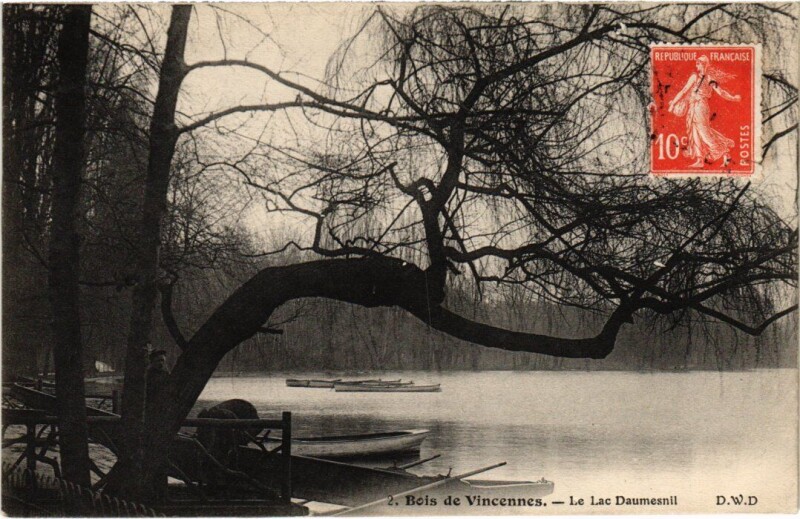 Carte postale ancienne Vincennes Lac Daumesnil à Vincennes