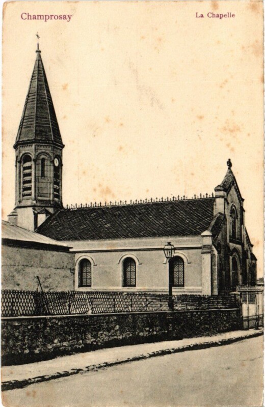 Carte postale ancienne Draveil La Chapelle à Draveil