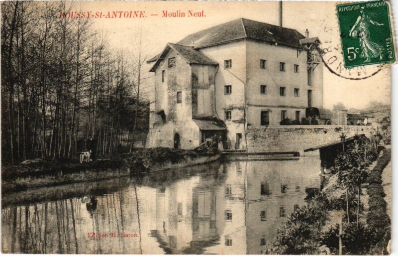 Carte postale ancienne Boussy Saint-Antoine Moulin Neuf à Boussy-Saint-Antoine