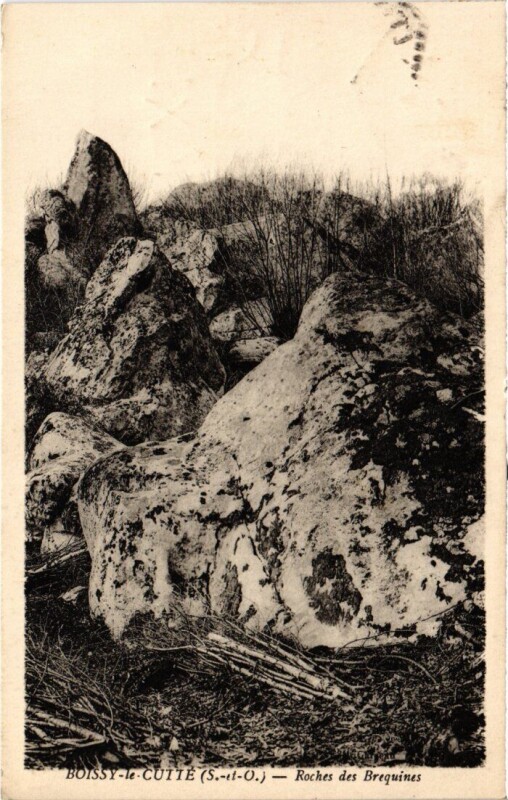 Carte postale ancienne Boissy Roches des Brequines