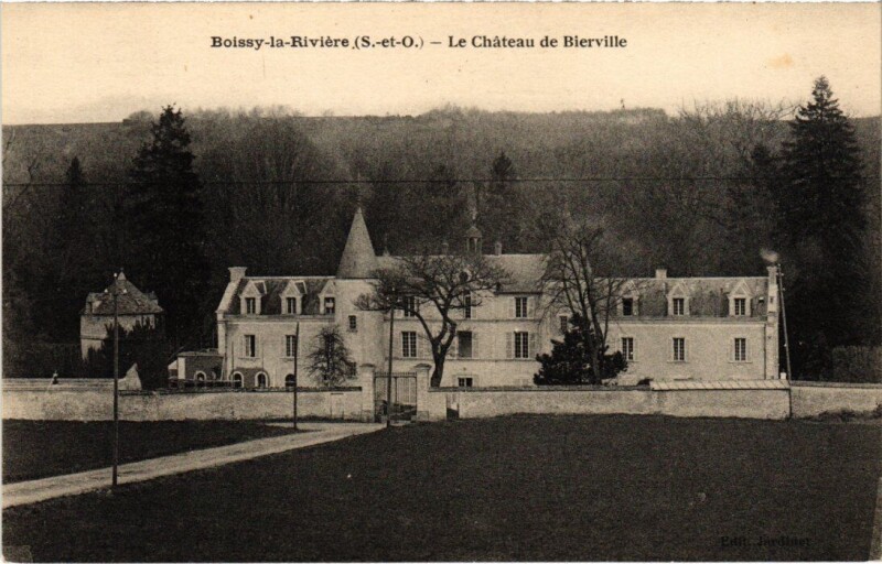 Carte postale ancienne Boissy Chateau de Bierville