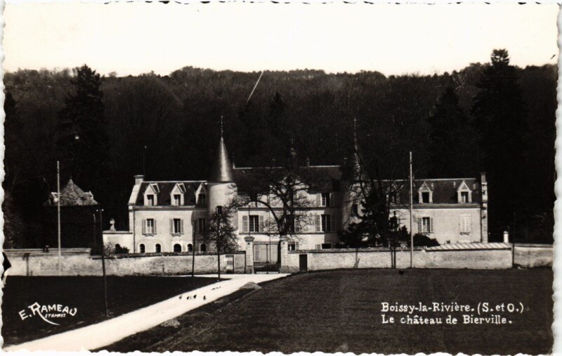 Carte postale ancienne Boissy Chateau de Bierville