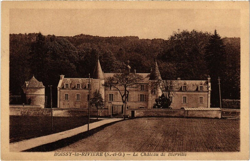 Carte postale ancienne Boissy Chateau de Bierville