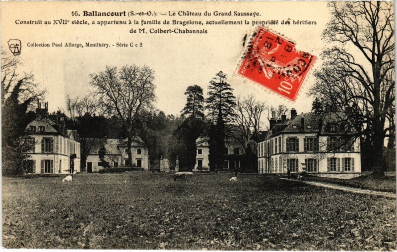 Carte postale ancienne Ballancourt Chateau du Saussay