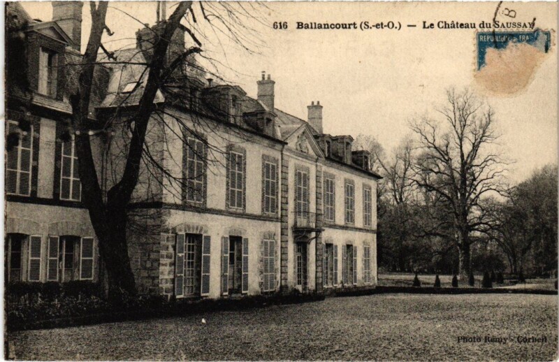 Carte postale ancienne Ballancourt Chateau du Saussay