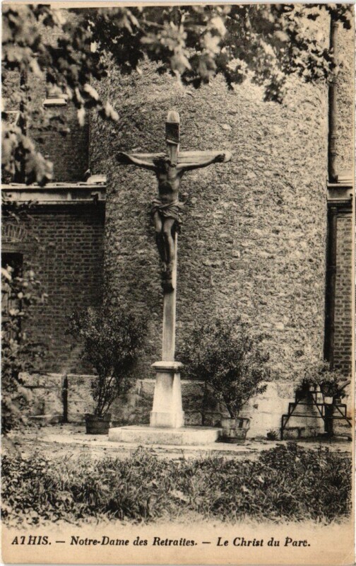 Carte postale ancienne Athis Mons Notre Dame des Retraites Christs du Parc à Athis-Mons