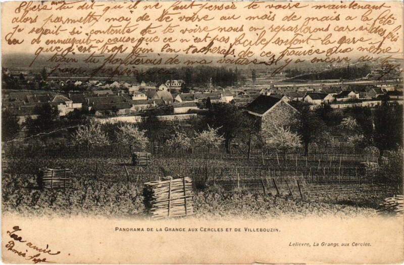 Carte postale ancienne Angervilliers panorama à Angervilliers