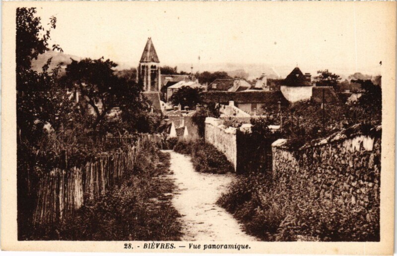 Carte postale ancienne Bievres vue panoramique
