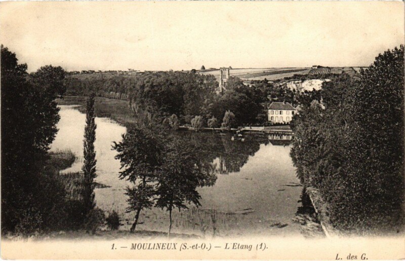 Carte postale ancienne Moulineux Etang