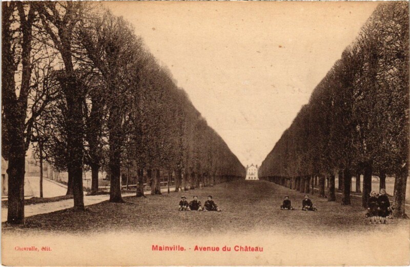 Carte postale ancienne Draveil Mainville Avenue du Chateau à Draveil