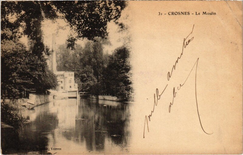 Carte postale ancienne Crosnes Le Moulin à Crosne