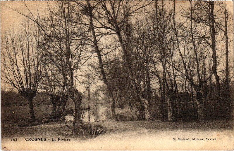 Carte postale ancienne Crosnes La Riviere à Crosne