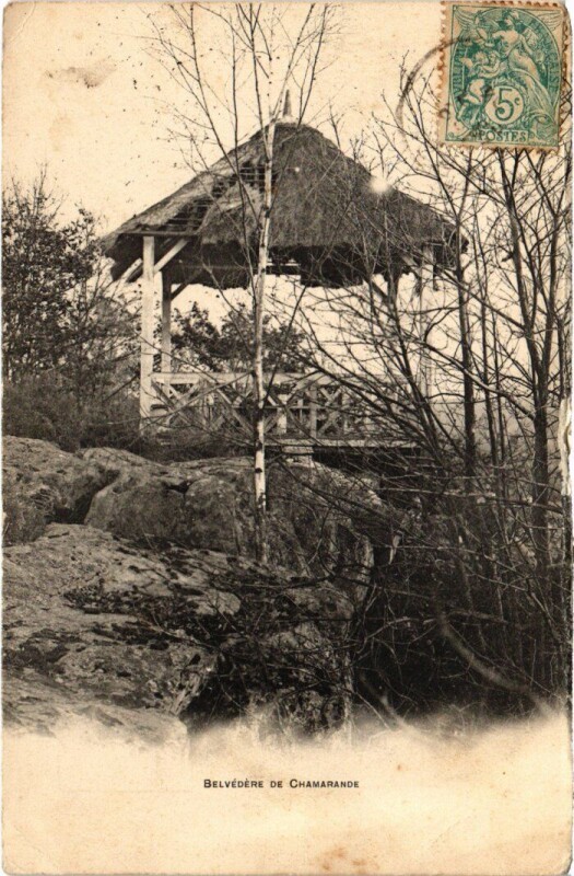 Carte postale ancienne Chamarande Belvedere à Chamarande