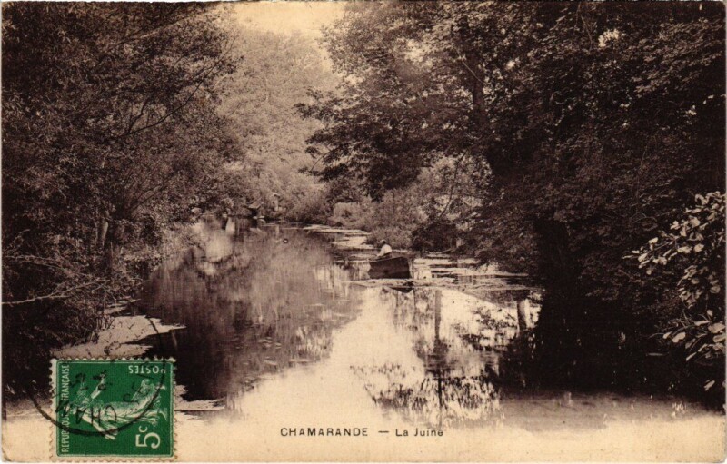 Carte postale ancienne Chamarande La Juine à Chamarande