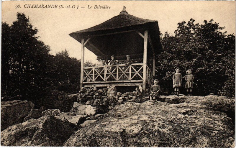 Carte postale ancienne Chamarande Le Belvedere à Chamarande