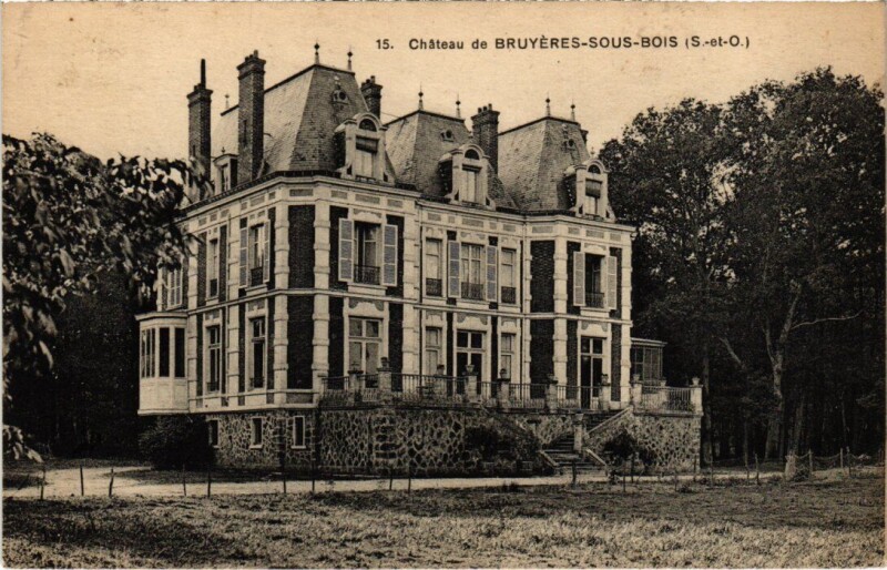 Carte postale ancienne Bruyeres le Chatel Le Chateau
