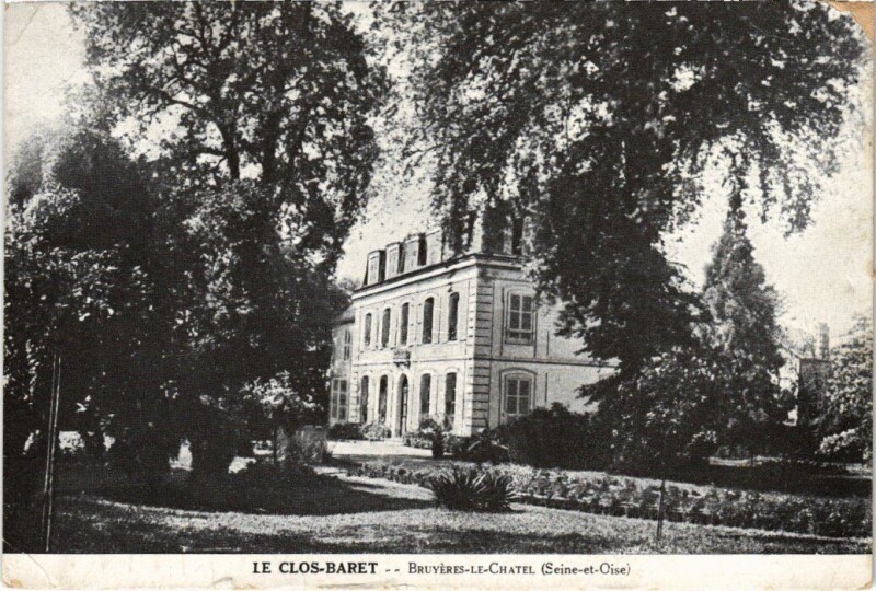 Carte postale ancienne Bruyeres le Chatel Le Clos Baret