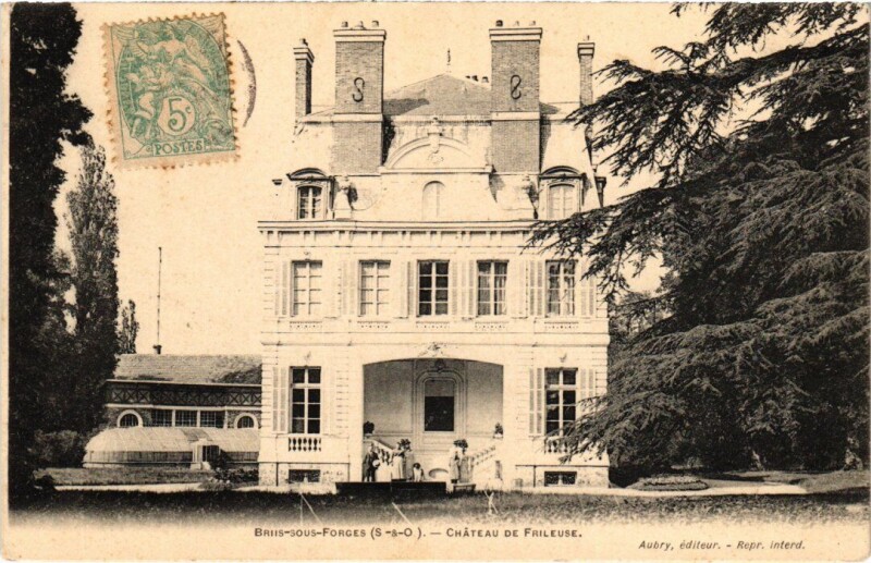 Carte postale ancienne Briis s Forges Chateau de Frileuse