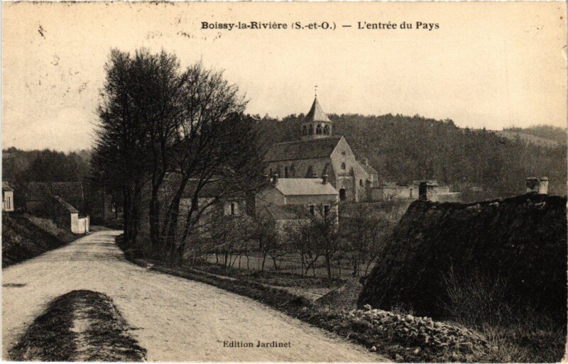 Carte postale ancienne Boissy Entree du Pays