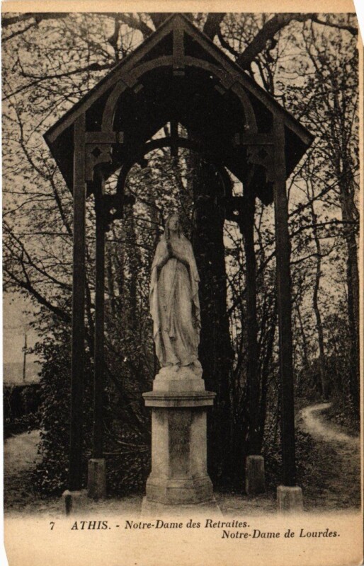 Carte postale ancienne Athis Mons Notre Dame des Retraites à Athis-Mons