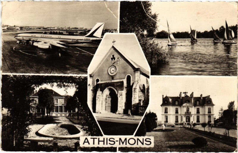 Carte postale ancienne Athis Mons souvenir à Athis-Mons