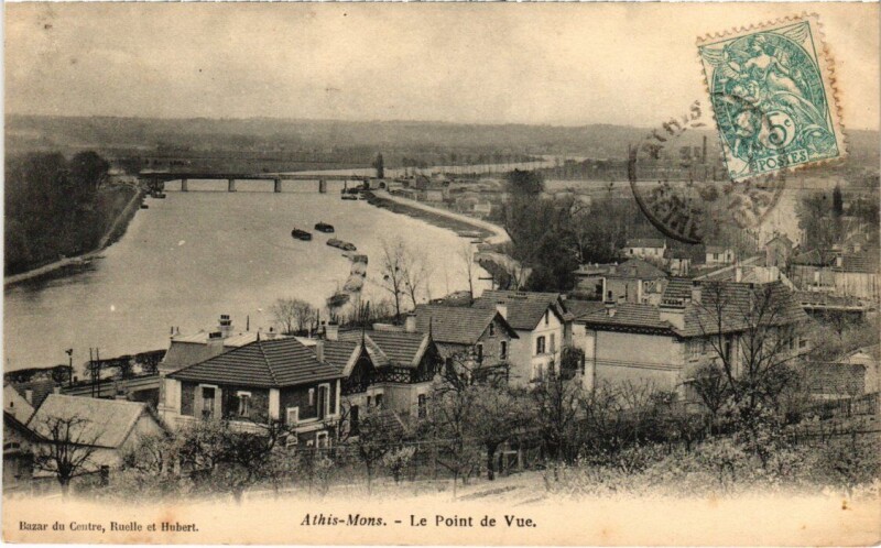 Carte postale ancienne Athis Mons Le Point de vue à Athis-Mons