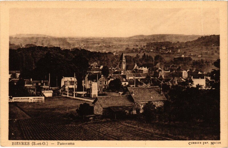 Carte postale ancienne Bievres panorama