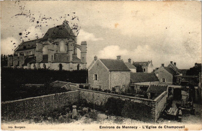 Carte postale ancienne Champcueil Eglise à Champcueil