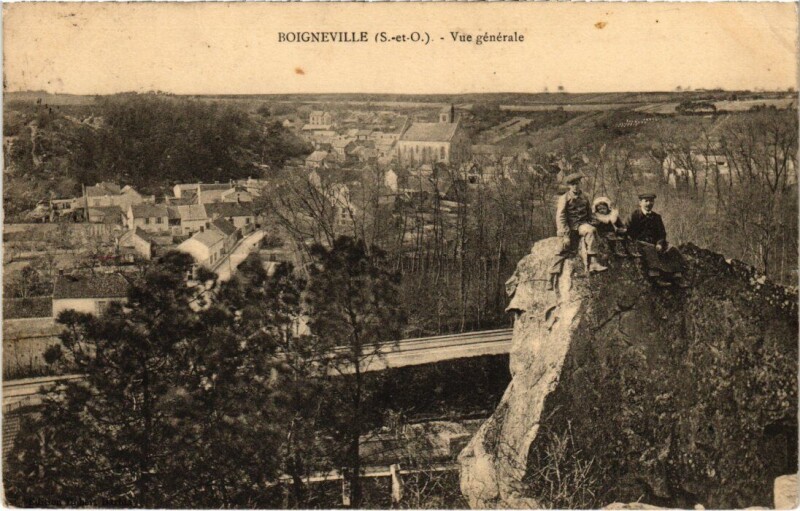 Carte postale ancienne Boigneville vue generale à Boigneville