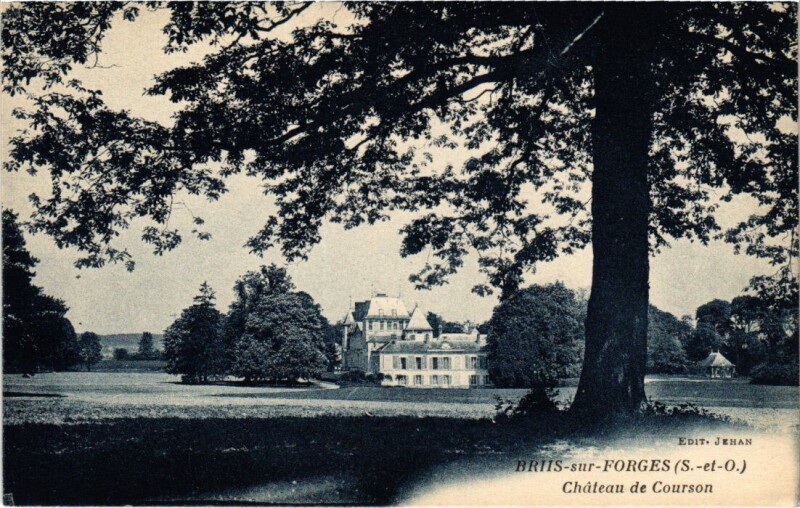 Carte postale ancienne Briis s Forges Chateau de Courson