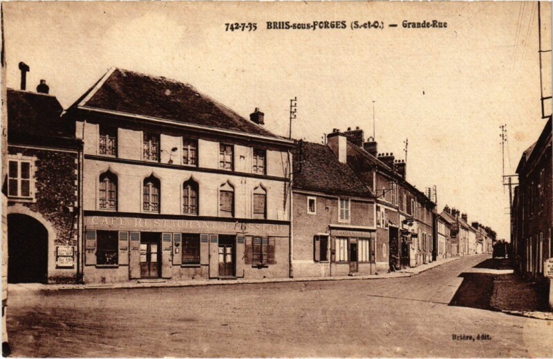 Carte postale ancienne Briis s Forges Grande Rue