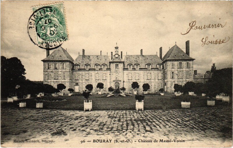 Carte postale ancienne Bouray Chateau de Mesnil Voisin