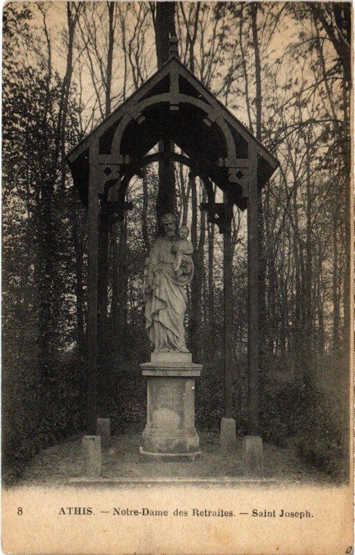 Carte postale ancienne Athis Mons Notre Dame des Retraites Saint-Joseph à Athis-Mons