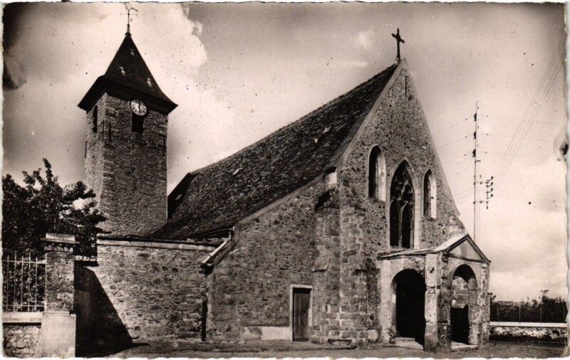 Carte postale ancienne Athis Mons Eglise à Athis-Mons