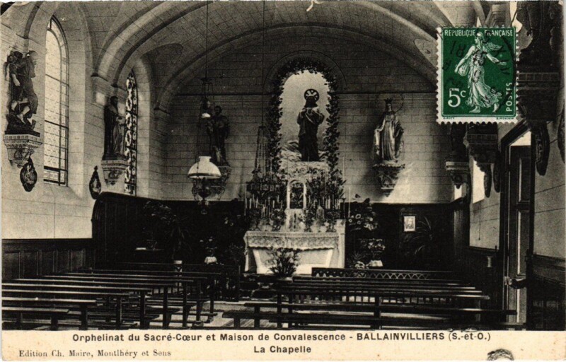Carte postale ancienne Athis Mons La Chapelle à Athis-Mons