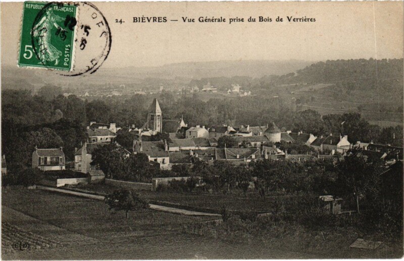 Carte postale ancienne Bievres vue generale