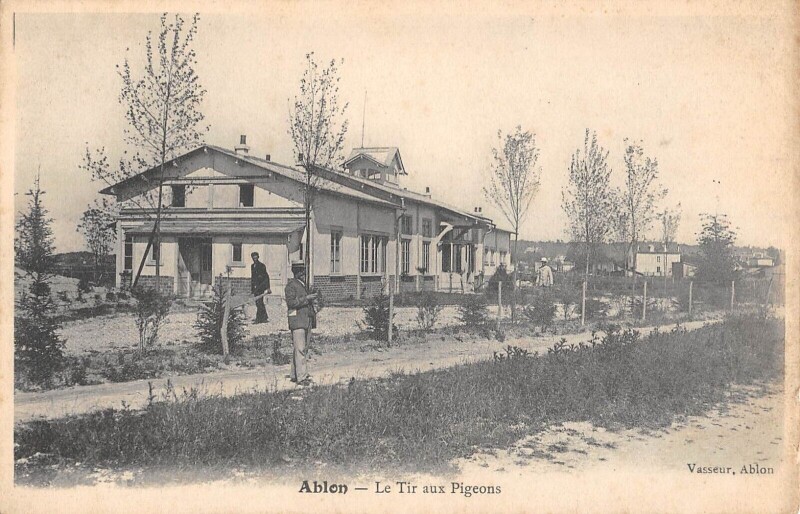 Carte postale ancienne Ablon - Le Tir Aux Pigeons