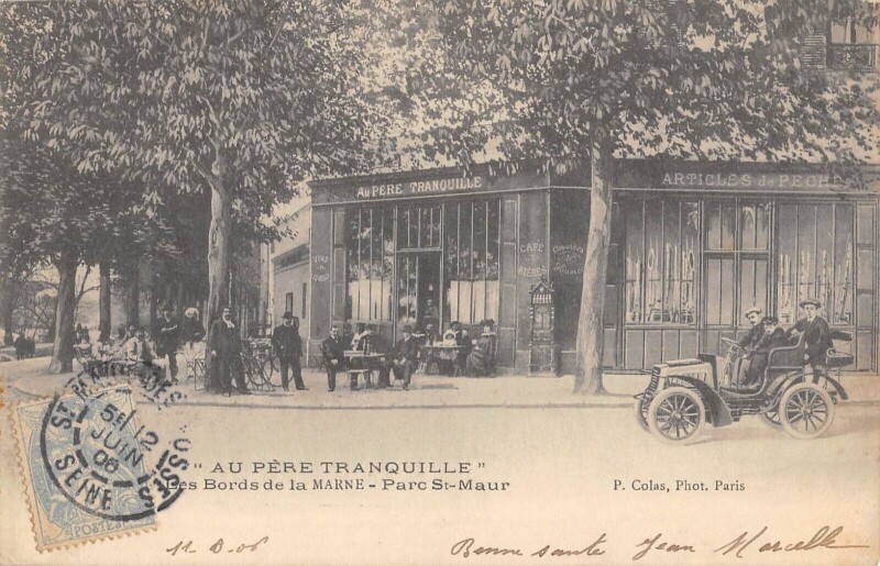 Carte postale ancienne Au Pere Tranquille / Les Bords De La Marne / Parc Saint Maur