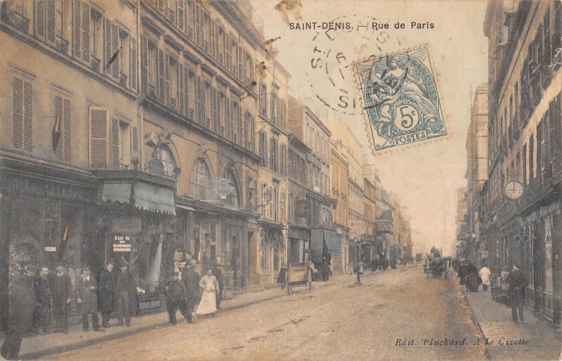 Carte postale ancienne Saint Denis - Rue De Paris à Saint-Denis