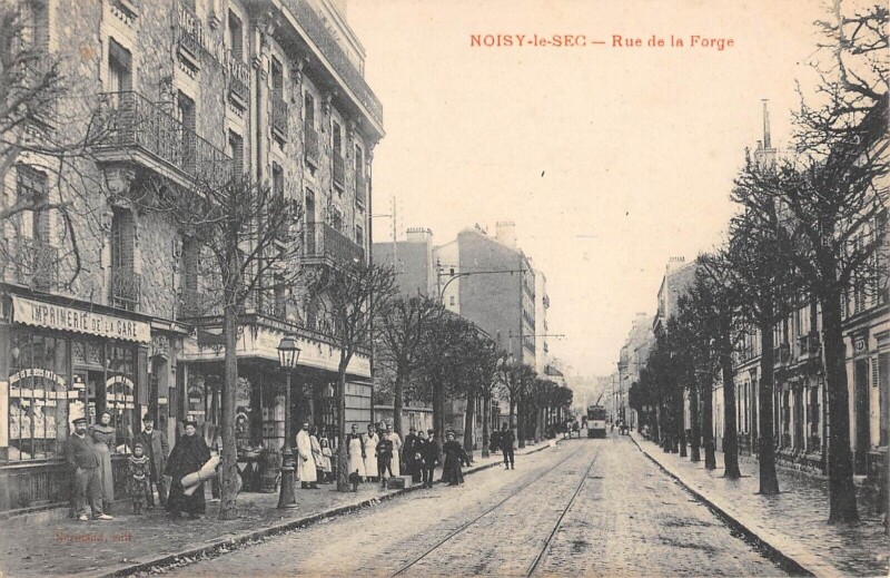 Carte postale ancienne Noisy Le Sec - Rue De La Forge - Imprimerie De La Gare à Noisy-le-Sec