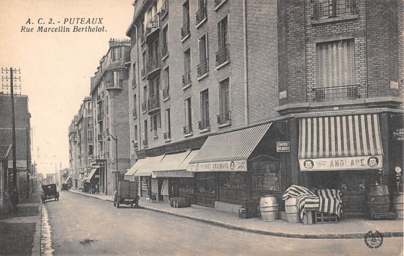 Carte postale ancienne Puteaux - Rue Marcellin Berthelot à Puteaux