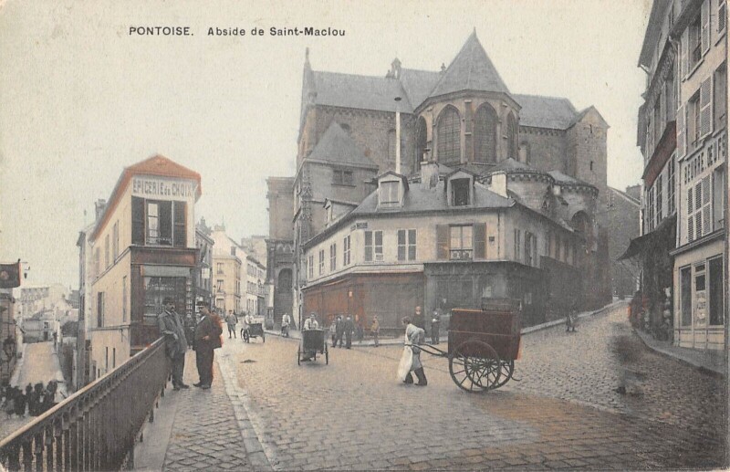 Carte postale ancienne Pontoise / Abside De Saint Maclou à Pontoise