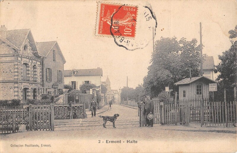 Carte postale ancienne Ermont - La Halte à Ermont