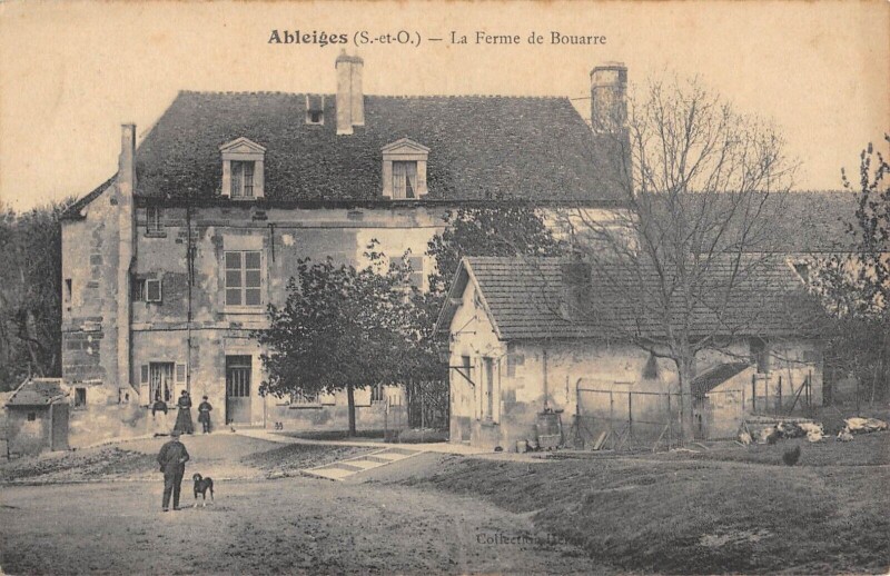 Carte postale ancienne Ableiges - La Ferme De Bouarre à Ableiges