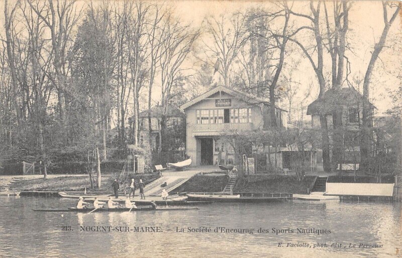 Carte postale ancienne Nogent Sur Marne - La Societe D'Encouragement Des Sports Nautiques à Nogent-sur-Marne
