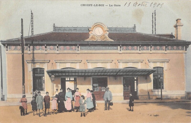 Carte postale ancienne Choisy Le Roi / La Gare à Choisy-le-Roi