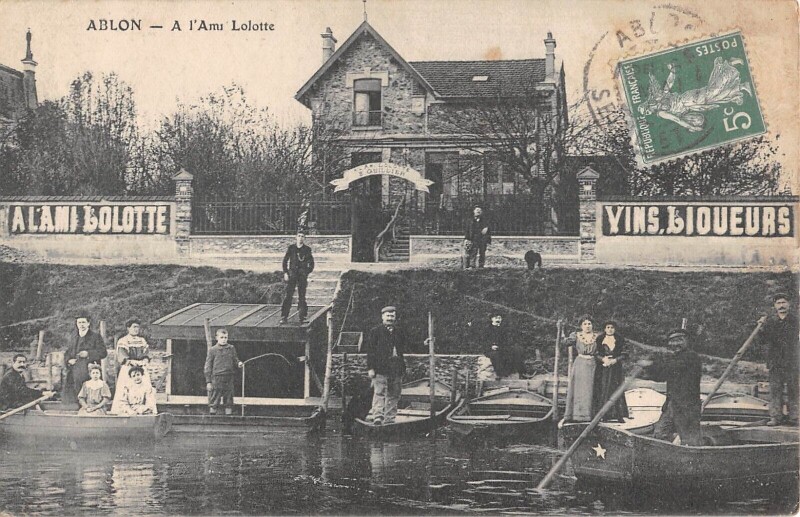Carte postale ancienne Ablon - A L'Ami Lolotte