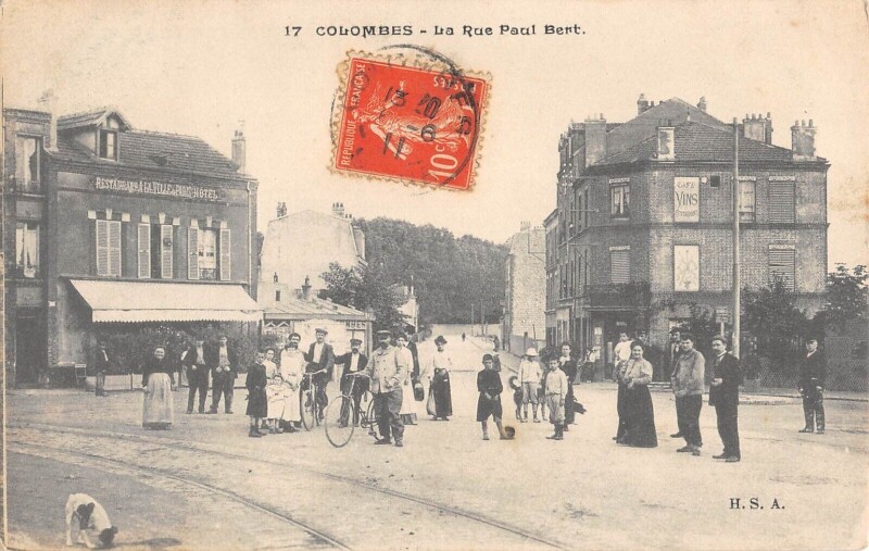 Carte postale ancienne Colombes / Rue Paul Bert à Colombes