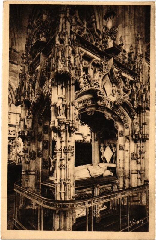 Carte postale ancienne Bourg-en-Bresse L'Eglise de Brou - Mausolee à Bourg-en-Bresse